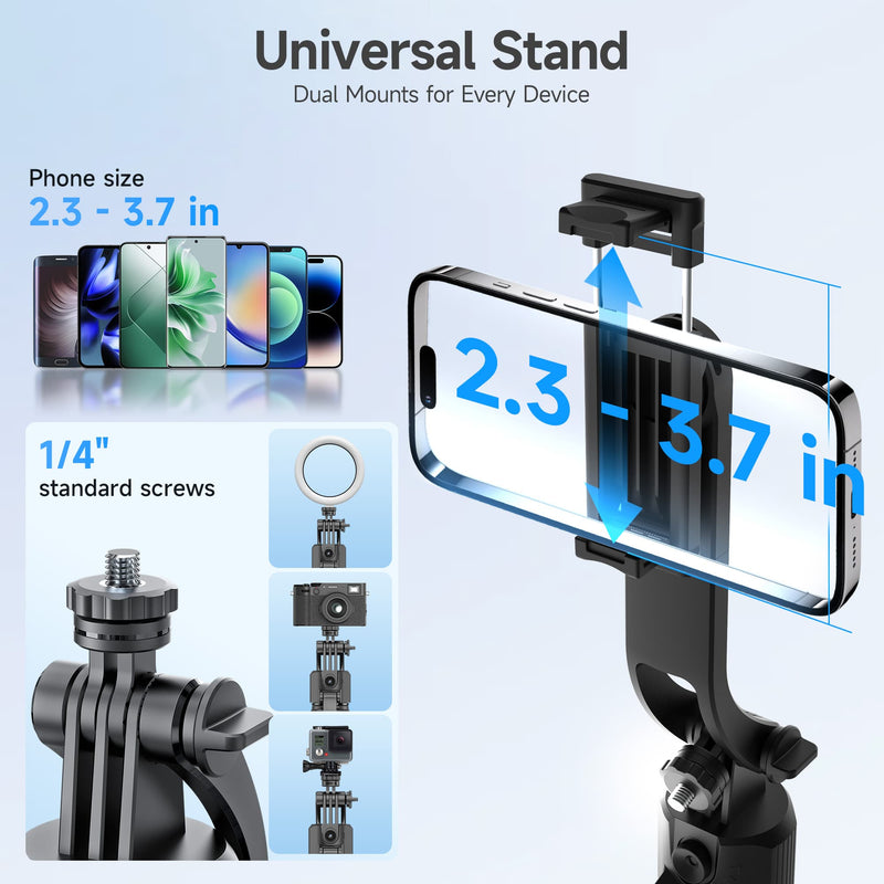 Moman TT07 carries a phone holder fitting 2.3-3.7in smartphones and a 1/4’’ screw for mounting cameras and more.