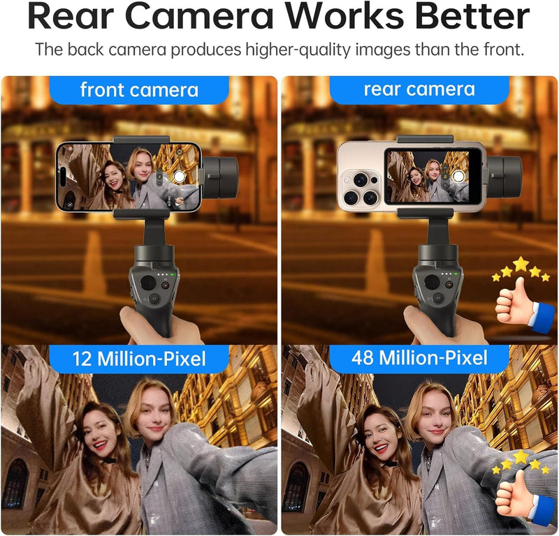 Creators can shoot high-definition visuals from the back phone camera with the Moman XView M4.