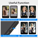 Moman XView M4 features aspect ratio adjustment, mirroring, rotation, a shutter button, and brightness control.