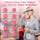 Moman A6 Max is round in shape, wraps around the waist with a supplied strap, and includes a wireless mic.