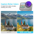 Moman AC6 CPL filter for action camera cuts glare and improves color clarity.