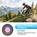 Moman AC6 UV filter for action camera protects the camera lens from scratches, dust, and fingerprints.