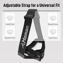 Moman AOG adjustable strap ensures fit to long, square, round, and oval faces.