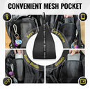 Moman B1 is a sling bag with bottle holder for motorcycle. It can store phones, wallets, etc., in the mesh pocket and secure keys with a hook.