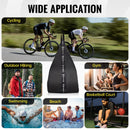 Moman B1 stores and secures gear in various activities, such as cycling, hiking, and swimming.