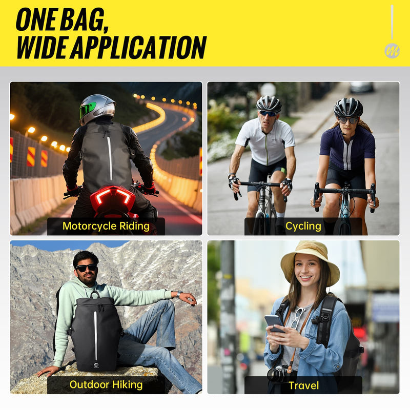 Moman B2R best motorcycle helmet backpack is widely used for motorcycling, cycling, outdoor hiking, and travelling.