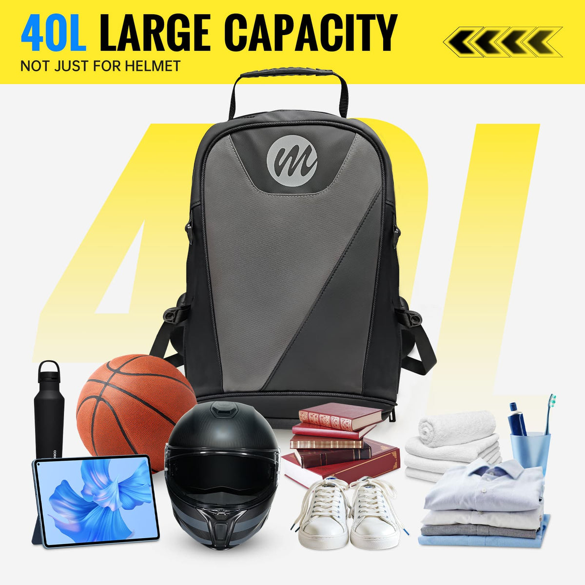 Motorcycle Backpack with Helmet Holder Moman BM1 | Moman Motorcycle Backpack with Helmet Holder Moman BM1 | Moman