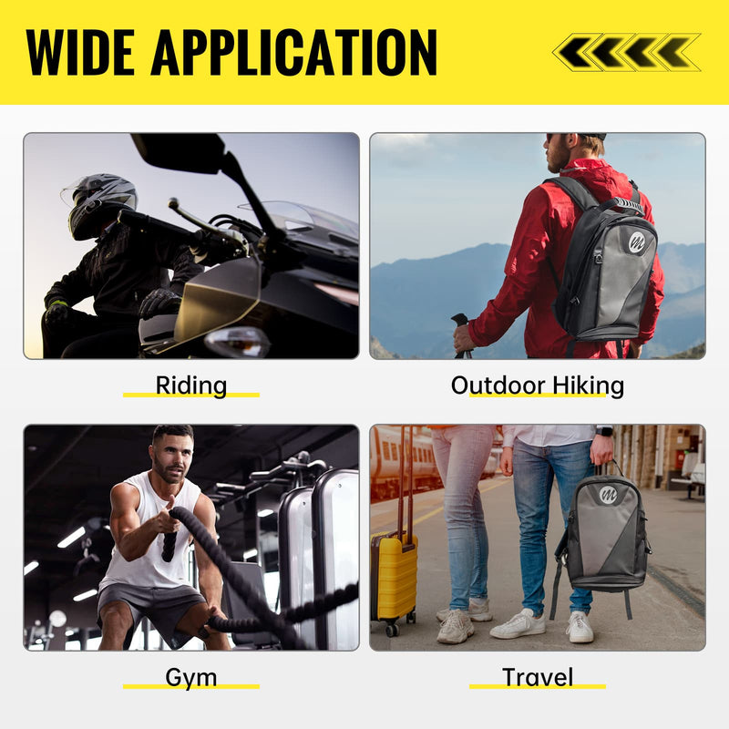 anyone use a camping backpack to travel on a motorcycle Motorcycle Backpack with Helmet Holder Moman BM1