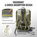 Moman BM2 utilized a shock-absorbing design with breathable mesh, thick shoulder straps, adjustable buckles, and padded back support.