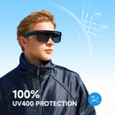 Moman CG features UV400 protection to reflect UVA and UVB rays.