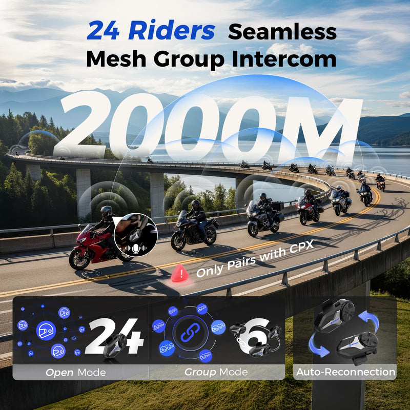 メッシュバイクインターホン Moman CP-X |モマン