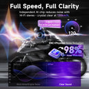 Moman H2S features ENC and physical noise cancellation for full audio clarity at high speed.