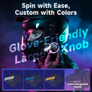 Moman H2S hands free motorcycle helmet intercom system has glove-friendly knob and interchangeable shell.