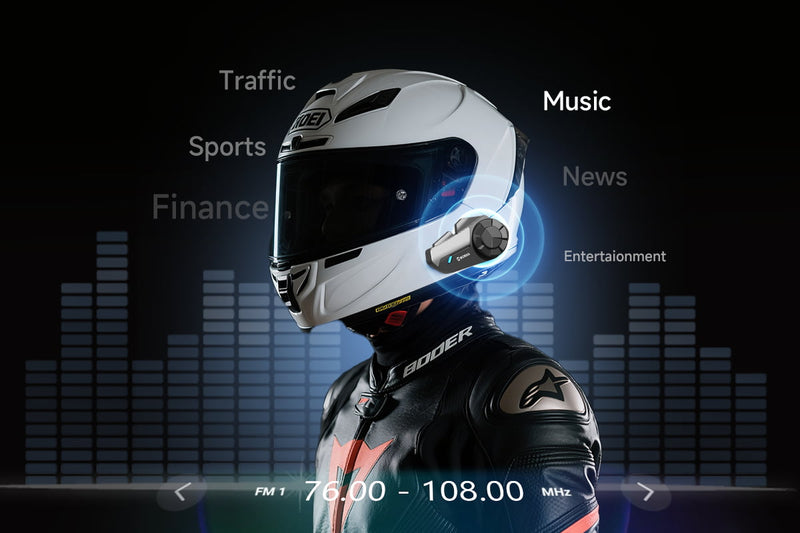 Moman H2S features a built-in FM radio.
