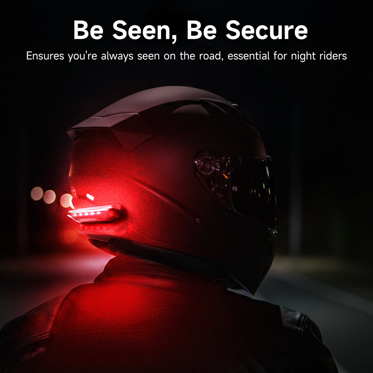 nolan helmet brake light Moman HL1S Wireless Brake Light for Motorcycle, Auto Brake Detection, Solar & USB-C Charging, IPX4 Waterproof