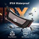 Moman HL1S wireless motorcycle helmet brake indicator light is IPX4 waterproof.