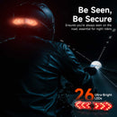 Moman HLT1 consists of 26 ultra-bright LEDs to ensure visibility especially during night riding.