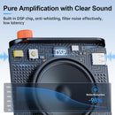 Moman J98 uses a DSP chip for noise cancellation, offering clear and anti-whistling sounds.