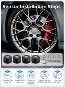 Moman M2 motorcycle tyre pressure monitor step-by-step installation guide