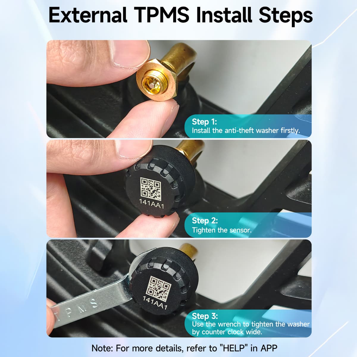Moman Sistema di controllo della pressione dei pneumatici TPMS per moto