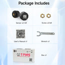 Moman 2- and 4-pack TPMS package includes sensors, screws, a wrench, a user manual, and a box.