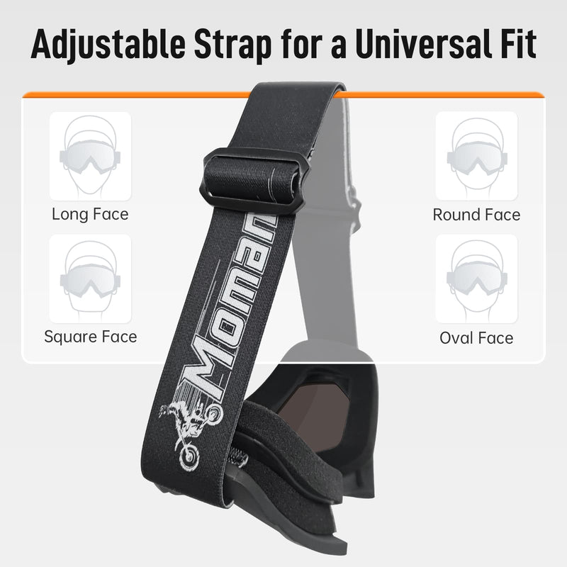 Moman OG comes with an adjustable strap to fit different face shapes.