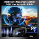 Moman RS-C intelligent noise cancellation reduces noises effectively, making it a Bluetooth headset suitable for motorcycle riders.
