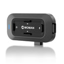 Moman RS-C black headset for motorcycle riders with 4 raised control buttons.