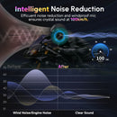 Moman RS-H4P features intelligent noise reduction to ensure crystal sound at 100km/h.