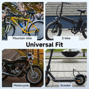 Moman TLK fits universally on mountain bikes, e-bikes, motorcycles, scooters, and more.