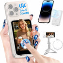 White Moman XView M4 Touch screen monitor for phone with magnetic back 