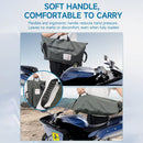 Moman fuel bag for motorcycle has a soft handle, making it comfortable to carry.