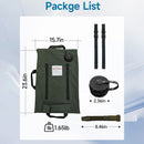The package includes a Moman fuel bag, straps, and hose.