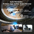 Moman MK2 solar energy TPMS sends auto reminders of high/low pressure, high/low temperature, and more.