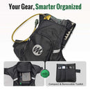 It includes a compact and removable toolkit to store essential gear for the ride.