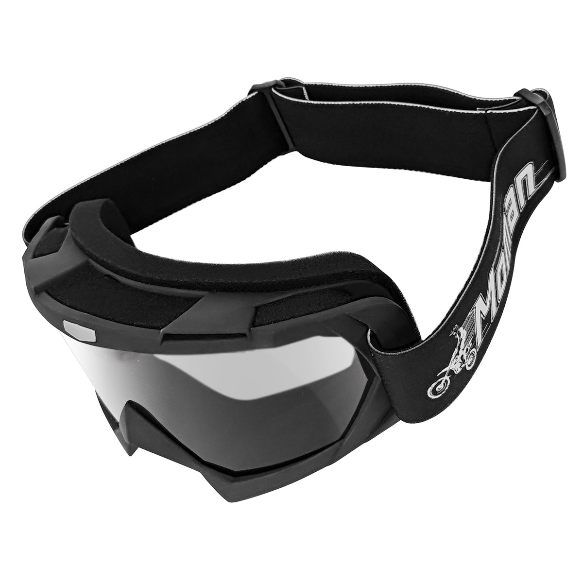 motorcycle goggles over glasses Moman OG for Riding, Featuring Panoramic Vision, UV400 Protection, and Scratch-Resistant Lens Farbe:Silver Just like their namesake My speedrun of mgs3 gymwear