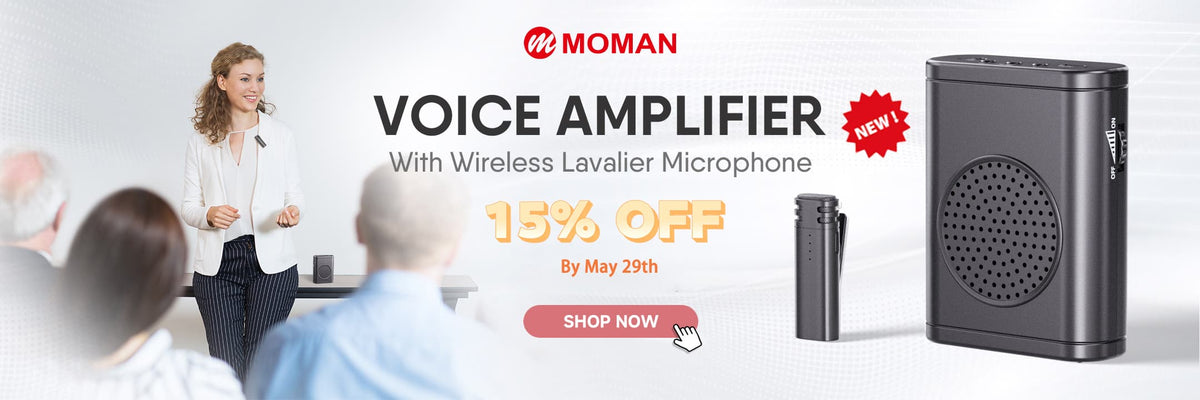 New Arrival--Moman Voice Amplifier with Wireless Mic
