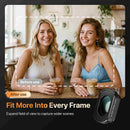 Moman PKT3 wide-angle lens expands field of view for wider scenes.