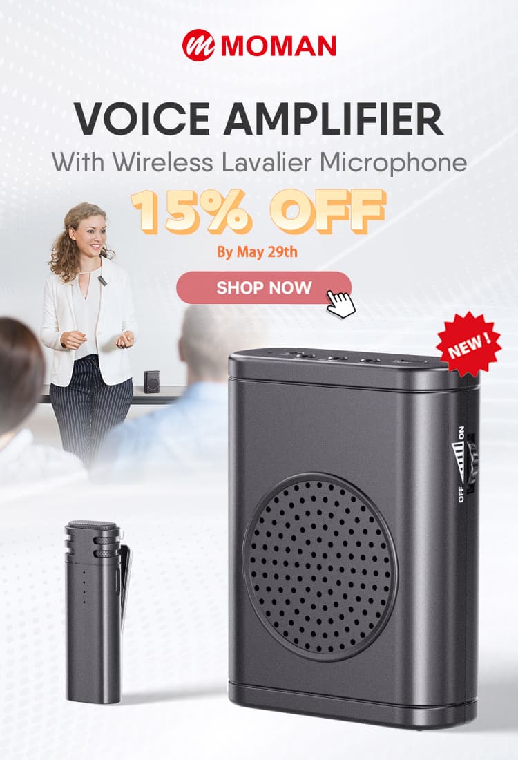 New Arrival--Moman Voice Amplifier with Wireless Mic