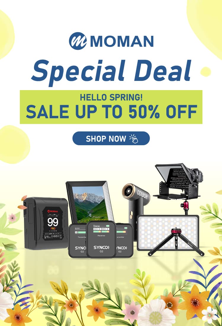 Moman May Special Deal: Click and shop for best bugdet photography gears with up to 50% OFF!