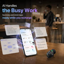 SYNCO Smic AI smart wireless microphone supports creating AI summaries, building mind maps, and transcription via a phone AI app.