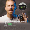 SYNCO G2 Max features 8GB of internal memory for audio backup and stores up to approximately 24 hours.