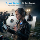 SYNCO Xtalk S in ear Bluetooth intercom delivers 9 hours of battery life for all-day work.