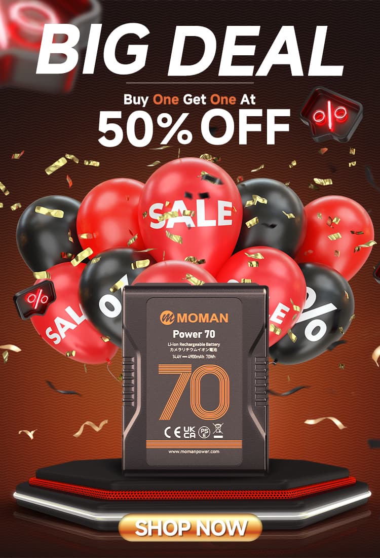 BUY ONE GET ONE AT 50% OFF WITH MOMAN POWER 70 V MOUNT BATTERY