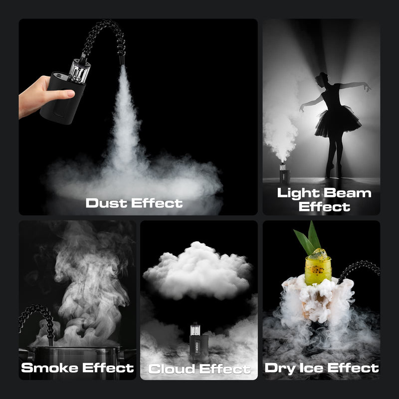 COLBOR CF3 includes several accessories for creating various effects, ideal for using the fog machine for portrait photography and more.