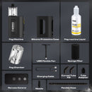 COLBOR CF3 package list includes a fog machine, protective case, liquid, chamber, and more.