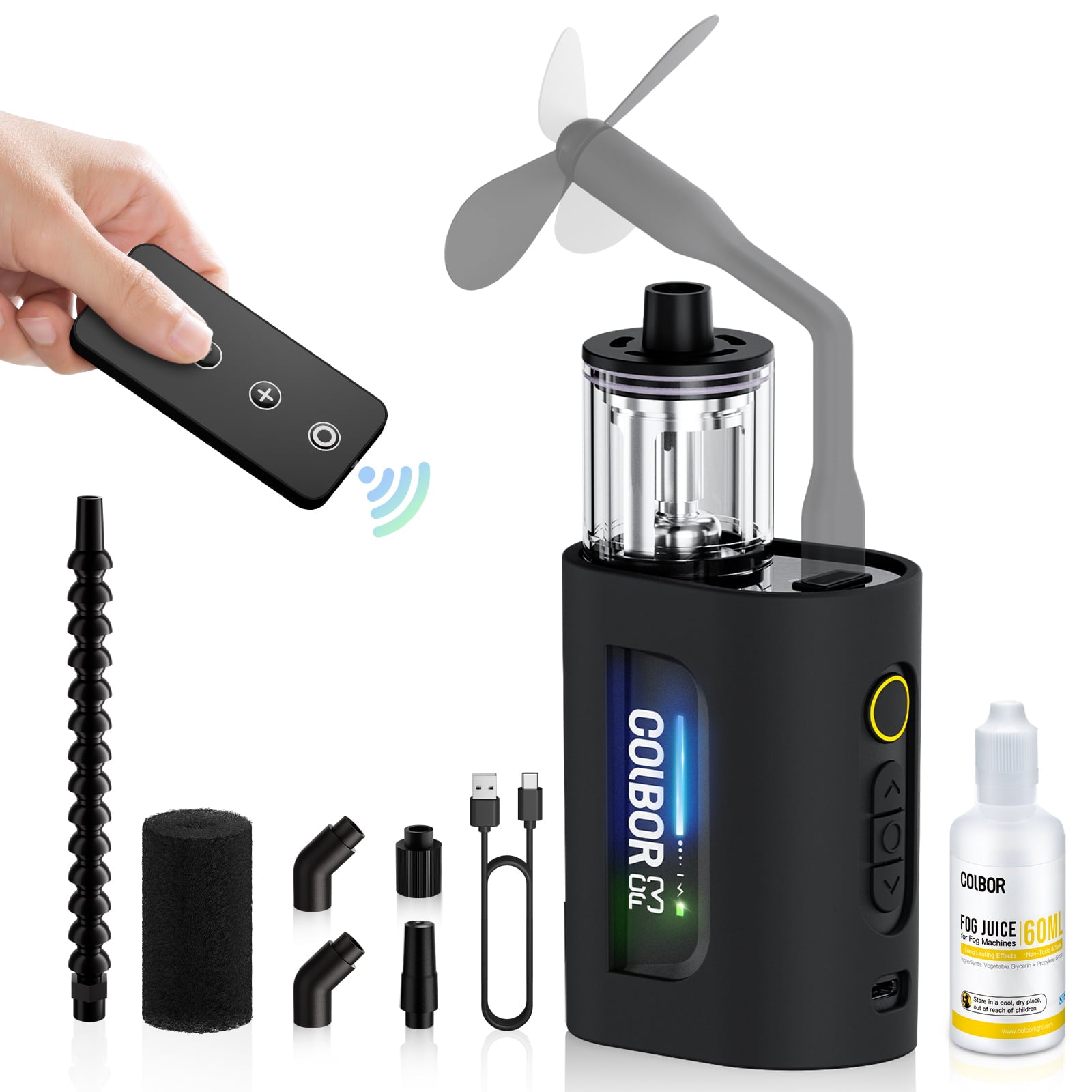 COLBOR CF3 carries control buttons, LED indicators, and a charging port on the body.