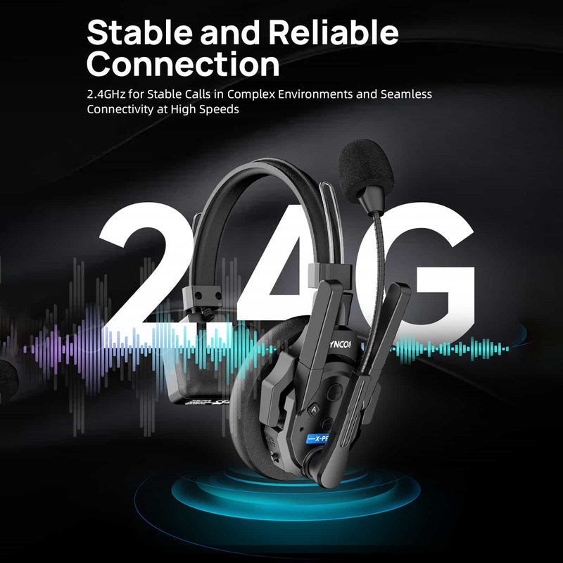 SYNCO Xtalk XPro operates at 2.4GHz frequency for a stable and reliable connection.