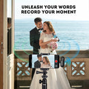 Moman M1 wireless mini microphone for mobile is adaptable for various applications, such as wedding video recording, live streaming, and so on.
