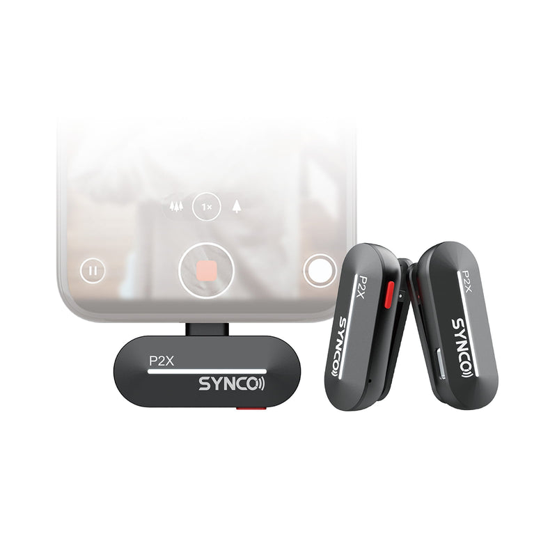 SYNCO P2X is a dual-channel mini microphone for phone vlogging. It can capture clear sound for you.